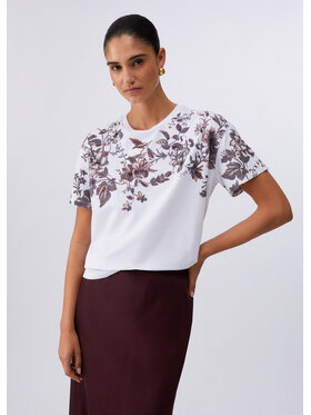 Liu Jo Liu Jo T-Shirt CA6330JS088P9654 Biały Loose Fit