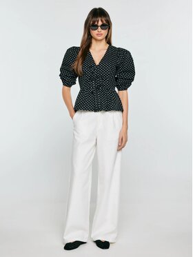 BIG STAR BIG STAR Bluzka SORI_906_140 Czarny Regular Fit