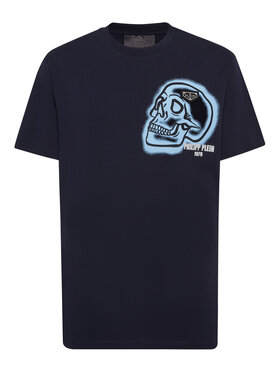 PHILIPP PLEIN PHILIPP PLEIN Tričko 22851 Tmavomodrá Regular Fit