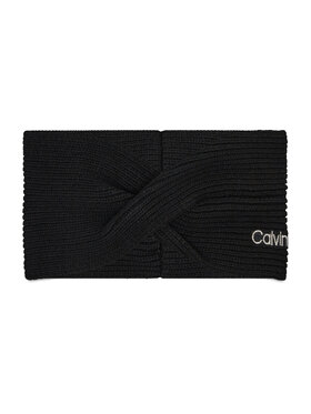 Calvin Klein Calvin Klein Auduma matu lente Essential Knit Headband K60K608656 Melns