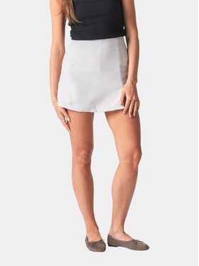 TeeShoppen TeeShoppen Spódnica 'Basic Collection' Szary Regular Fit