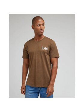 Lee Lee T-shirt ESSENTIAL TEE Marrone Regular Fit