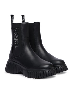 KARL LAGERFELD KARL LAGERFELD Botine Kreeper Wedge KL44460 Negru