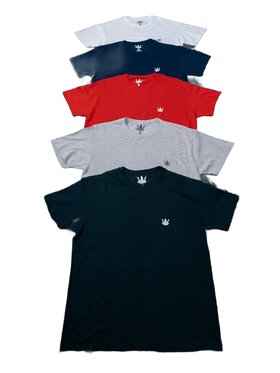 Jigga Wear Jigga Wear Komplet 5 t-shirtów Zestaw 5 T-Shirtów Jigga Wear Mini Crown 5 Kolorów S Kolorowy Regular Fit