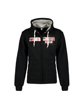 Geographical Norway Geographical Norway Bluza WT1880H/GN-BLACK Czarny Reglan Fit