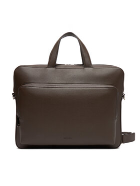 Calvin Klein Calvin Klein Laptoptáska Micro Pebble Slim Briefcase 36 LV04D3012G Barna