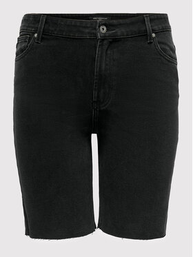 ONLY Carmakoma ONLY Carmakoma Szorty jeansowe Carmily 15256334 Czarny Regular Fit