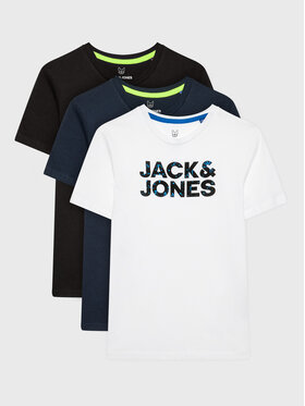 Jack&Jones Junior 3 marškinėlių komplektas Neon 12235339 Spalvota Regular Fit