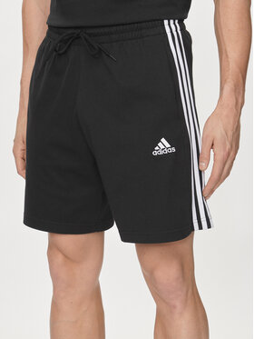 adidas adidas Športové kraťasy Essentials 3-Stripes Shorts IC9378 Čierna Regular Fit