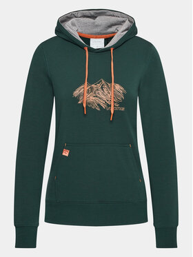 Viking Viking Світшот Bamboo Panaka Hoodie Lady 730/25/8883 Зелений Regular Fit