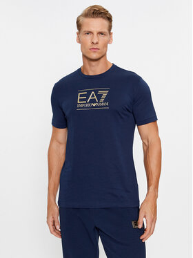 EA7 Emporio Armani EA7 Emporio Armani T-Shirt 6RPT19 PJM9Z 1554 Granatowy Regular Fit