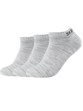Skechers Skechers Skarpety krótkie Skechers 3PPK Mesh Ventilation Socks Szary