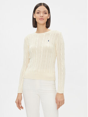Polo Ralph Lauren Polo Ralph Lauren Pulover 211891640010 Écru Regular Fit