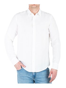 Lee Lee Koszula 112364230 Biały Regular Fit