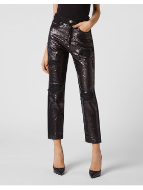 PHILIPP PLEIN PHILIPP PLEIN Džínsy 5355 Čierna Boyfriend Fit