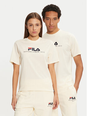 Fila Fila T-Shirt Unisex Bedburg FAU0147 Écru Regular Fit