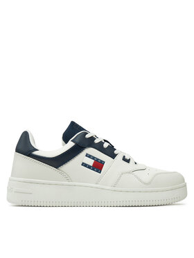 Tommy Jeans Tommy Jeans Laisvalaikio batai Tjm Retro Basket Ess EM0EM01395 Balta