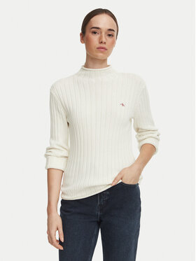 Calvin Klein Jeans Calvin Klein Jeans Sweter LV047H304G Kremowy Regular Fit