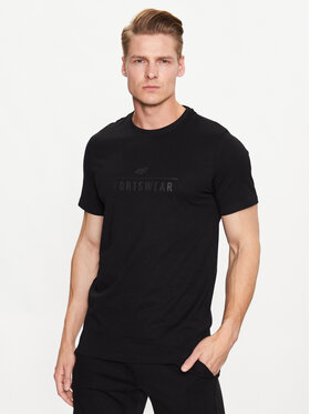 4F 4F T-shirt 4FSS23TTSHM539 Nero Regular Fit