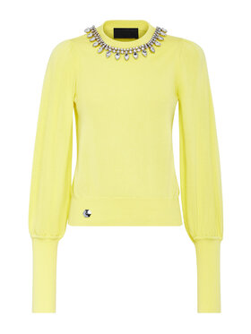 PHILIPP PLEIN PHILIPP PLEIN Longsleeve 2869 Żółty Regular Fit