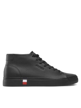 Tommy Hilfiger Tommy Hilfiger Snīkeri Modern Vulc Hi Corporate Lea FM0FM04352 Melns