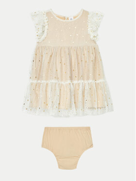 Gap Gap Elegantiška suknelė 646791-00 Écru Regular Fit