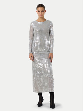 Noisy May Noisy May Kokteilinė suknelė Lucia 27031914 Sidabrinė Regular Fit