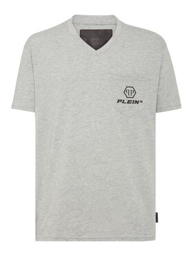 PHILIPP PLEIN PHILIPP PLEIN T-Shirt 7479 Szary Regular Fit