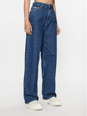 Calvin Klein Jeans Calvin Klein Jeans Jeans hlače J20J221766 Mornarsko modra Relaxed Fit