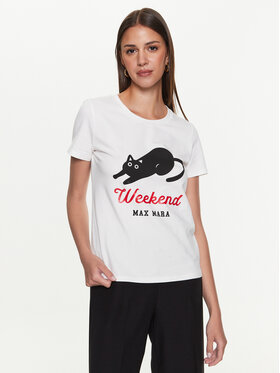 Weekend Max Mara Weekend Max Mara T-shirt Chopin 2359710431600 Bijela Regular Fit