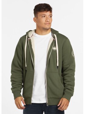 PITBULL PITBULL Bluza Bluza męska rozpinana z kapturem Sherpa Ruffin II XXL Zielony Regular Fit