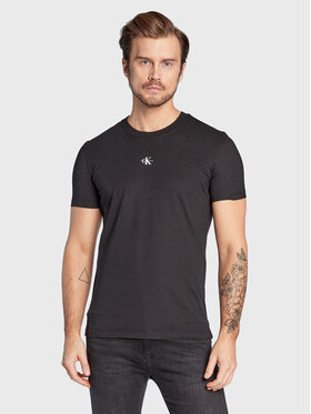 Calvin Klein Jeans Calvin Klein Jeans Тишърт Monogram J30J322466 Черен Regular Fit
