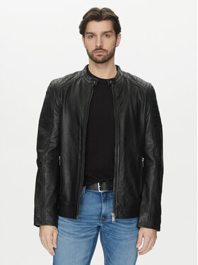 Mustang Mustang Lederjacke Tigha 310-24-052 Schwarz Regular Fit