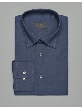Borgio Borgio Koszula luino Granatowy Classic Fit