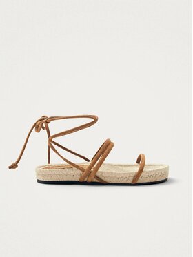 ALOHAS ALOHAS Sandały Rayna Suede Tan Leather Sandals Brązowy