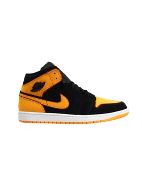 Nike Nike Buty halowe 1 Mid SE Black Orange Pomarańczowy