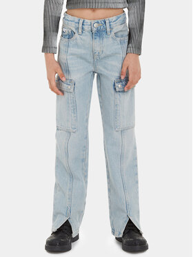 Calvin Klein Jeans Calvin Klein Jeans Jeans hlače IG0IG02365 Modra Straight Fit