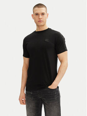KARL LAGERFELD KARL LAGERFELD Tričko 755053 552221 Čierna Regular Fit