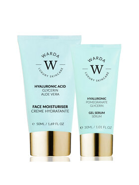 Warda Skincare Warda Skincare NAWILŻENIE SKÓRY NAWILŻAJĄCY KWAS HIALURONOWY 50ml +SERUM 30ml Serum