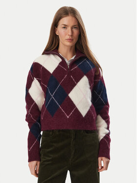 Tommy Jeans Tommy Jeans Svetr Fluffy DW0DW23351 Fialová Regular Fit