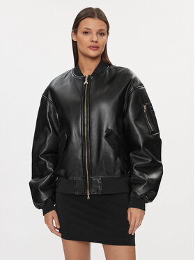 Patrizia Pepe Patrizia Pepe Műbőr dzseki 8O0123/E005-K103 Fekete Regular Fit