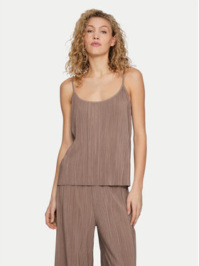 Vila Vila Top Plisa 14096337 Braun Relaxed Fit