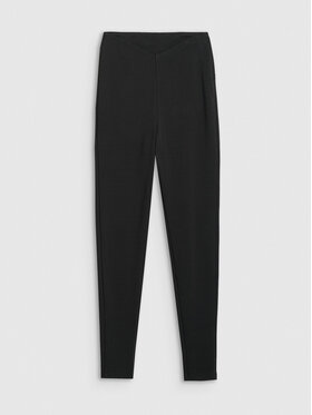 4F 4F Legginsy AMERICAN DREAM Czarny Slim Fit