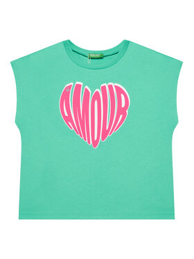 United Colors Of Benetton United Colors Of Benetton Marškinėliai 3JERC10PB Žalia Regular Fit