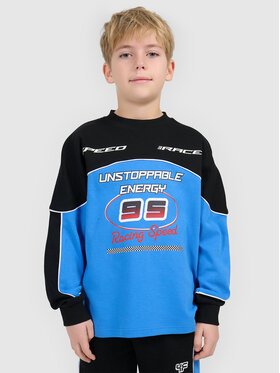 4F 4F Bluza ESPORTS RACING Niebieski Loose Fit