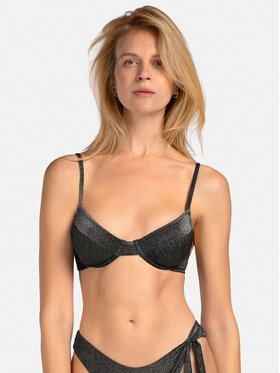 Miss Lou Miss Lou Bikini pezzo sopra G-LG3-CZ Nero