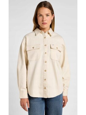 Lee Lee Koszula Working West Shirt Biały Regular Fit