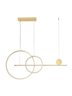MIAhome MIAhome Lampa wisząca NEW AGE LED złoty 120 cm Złoty