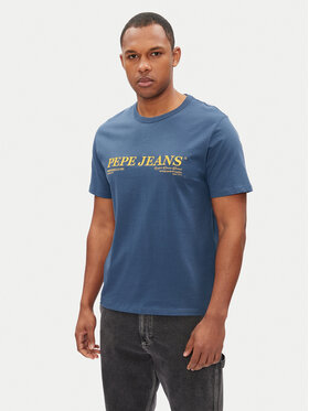 Pepe Jeans Pepe Jeans T-Shirt Dylan PM509728 Niebieski Regular Fit