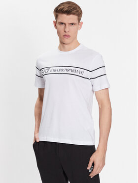EA7 Emporio Armani EA7 Emporio Armani T-Shirt 3RPT46 PJ02Z 1100 Biały Regular Fit